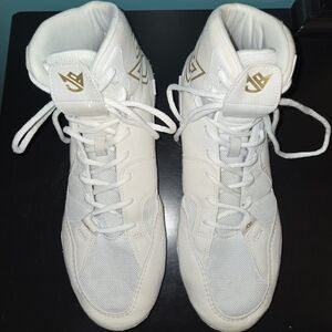 JB1 Rudis Wrestling Shoes In Beacon, Men's Size 11, White w/Gold Detail